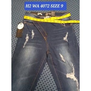 SL, SKINNY JEANS  DARK BLUE STRETCH, SIZE 9 H2 WA 4072 DENIM, WAIST 30 IN